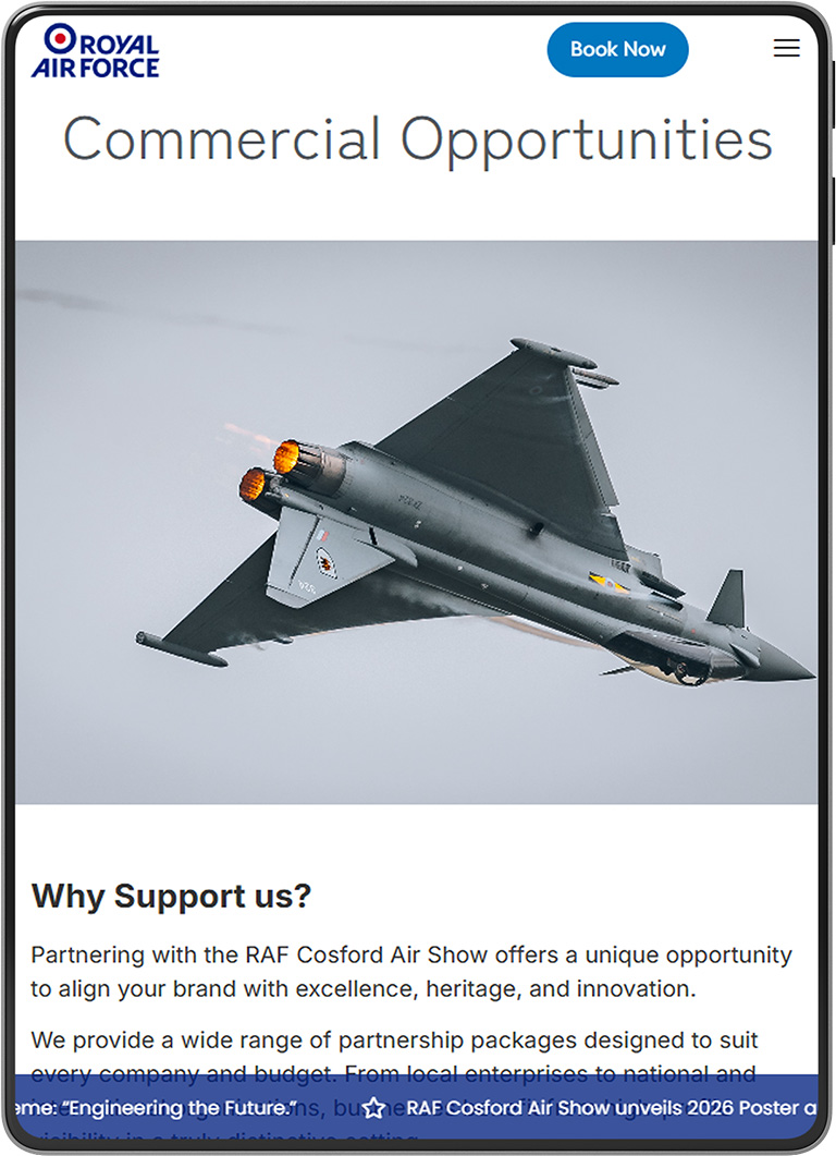 Cosford Air Show New Website